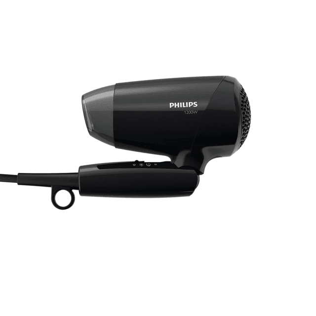 مجفف شعر فيليبس 1200واط 3 إعدادات أسود Philips 3 Settings1200W Essentialcare Hair Dryer