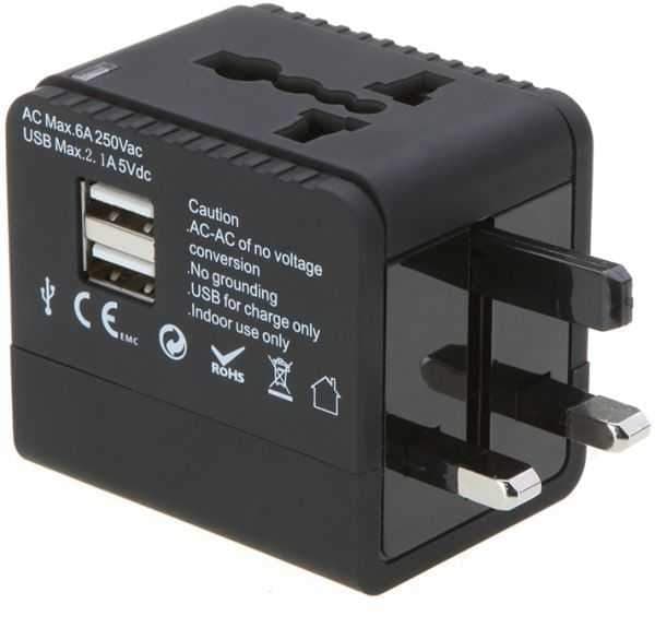 Porodo Universal Travel Adapter 2.4a