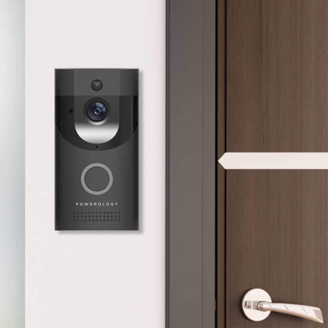 Powerology Smart Video Doorbell - Black
