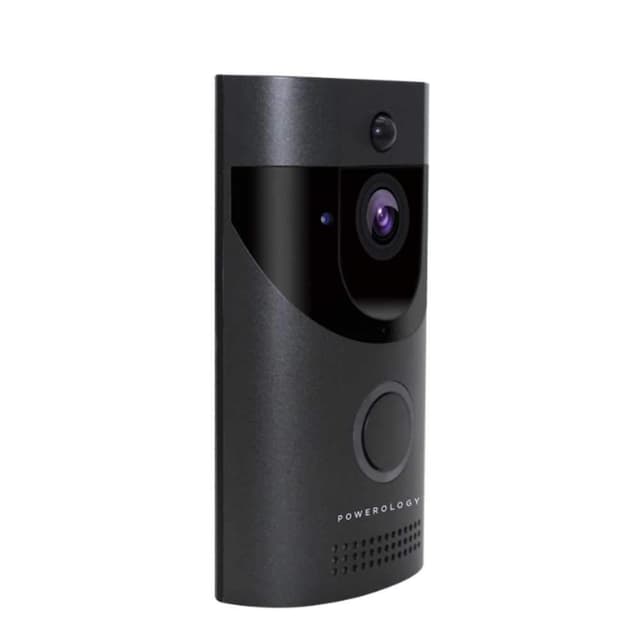 Powerology Smart Video Doorbell - Black