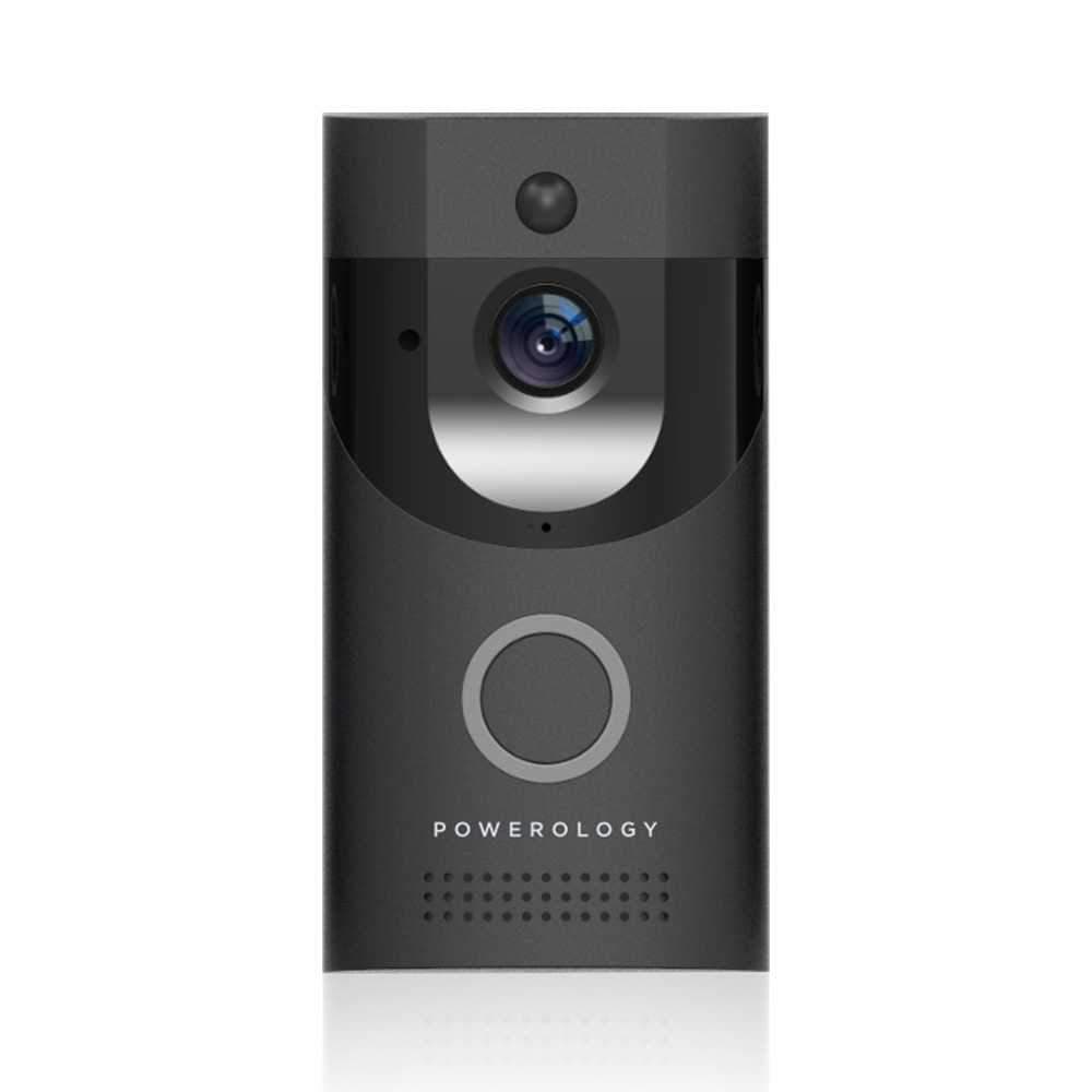 Powerology Smart Video Doorbell - Black
