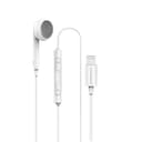 powerology mono single earphone with mfi lightning connector white