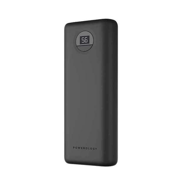 powerology compact power bank 20000mah pd 30w black
