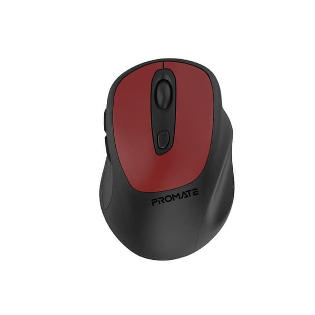 Promate 2.4GHz Cordless Optical Mice with Nano USB Receiver, 6 Buttons and 3 DPI Level, Clix-9 Black
