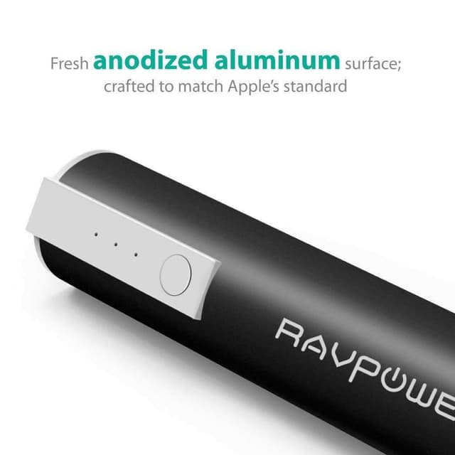 باور بانك RAVPower 3350mAh Luster Portable Charger - Black