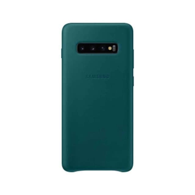 حافظة جلدية لهواتف سامسونج جالاكسي S 10 - اخضر