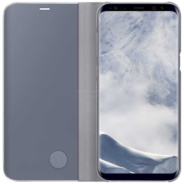 كفر جوال سامسونج جالكسي اس 8 بلس رمادي سامسونج Samsung Galaxy S8+ Clear View Standing Cover - 553604