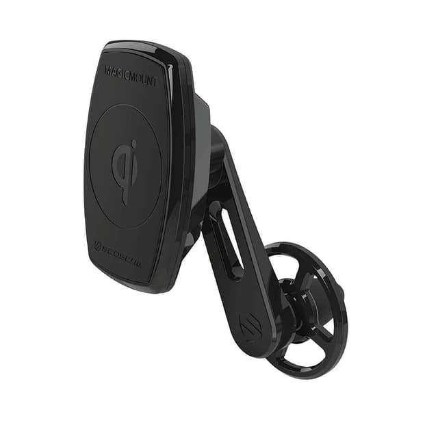 scosche magicmount charge 10w magnetic qi certified freeflow vent mount charger black