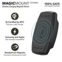scosche magicmount charge 10w magnetic qi certified freeflow vent mount charger black