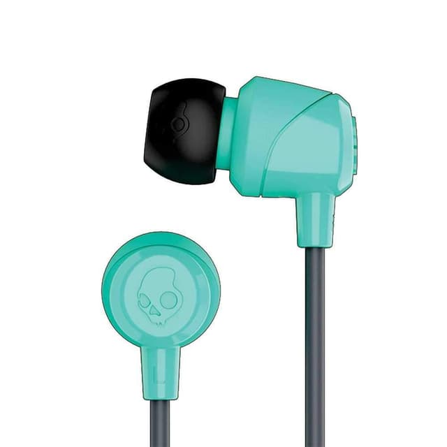 skullcandy jib in ear headphones with mic black blue