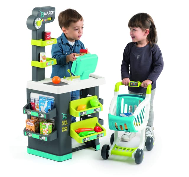 smoby market with 34 accessories