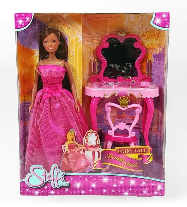 لعبة دمية مع طاولة مكياج SIMBA - SL Fairytale Beauty Table