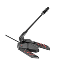 Vertux Streamer 3 USB Gaming Microphone. High-Intensity Flexible Neck Anti-Vibration Microphone with Multi-Colour LED-Backlit, 3.5mm Audio Port, Mute Button and Metallic Weight Stand