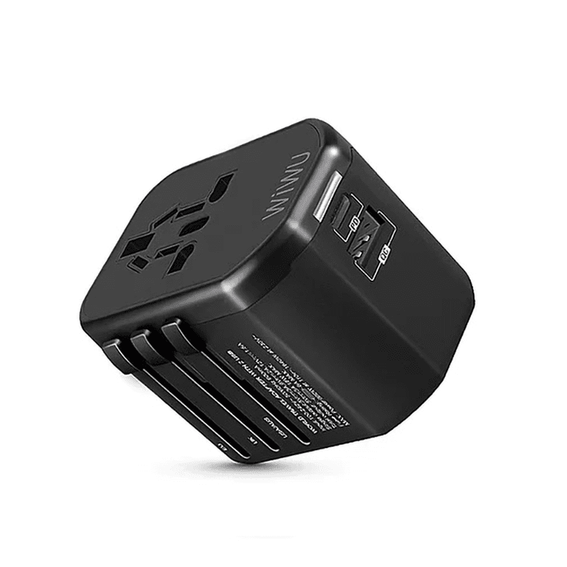 wiwu ua 302 universal plug adapter black