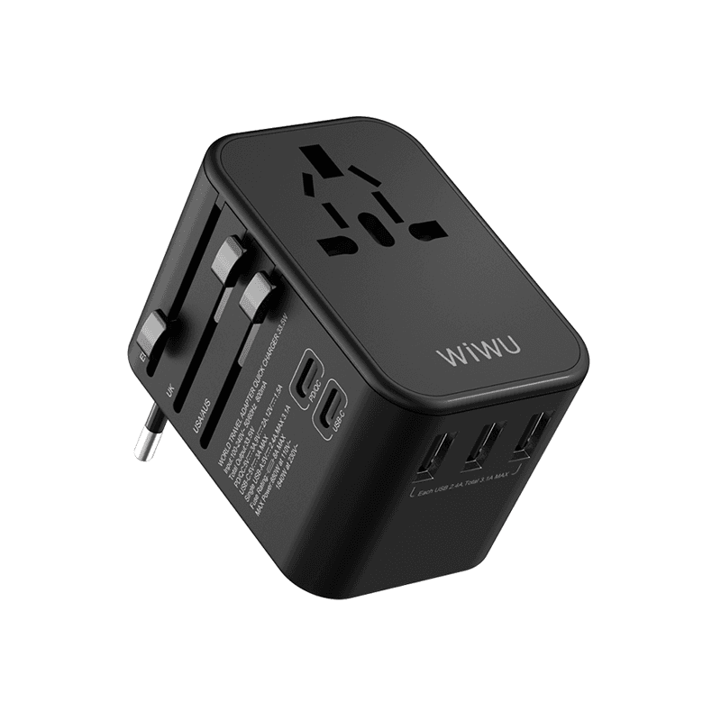 Wiwu Ua 303 Universal Plug Adapter Black