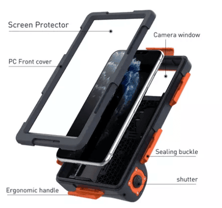 shellbow swimming waterproof case