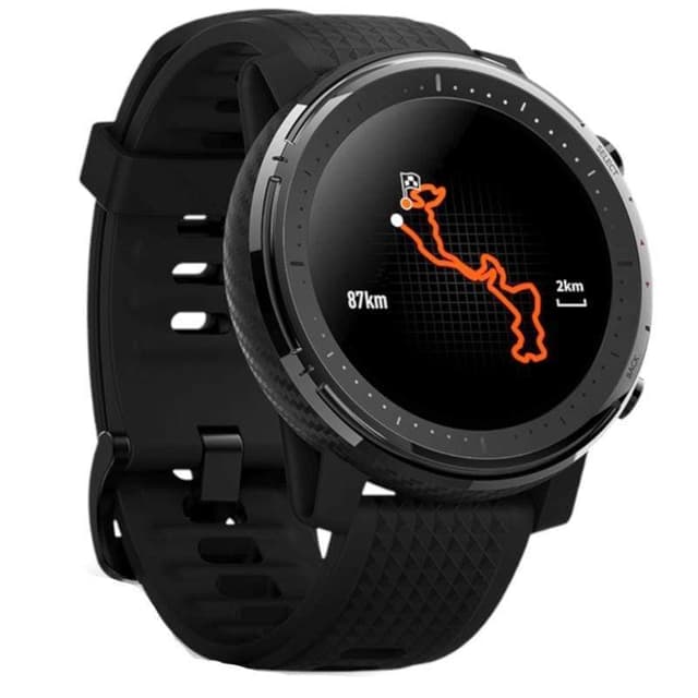 ساعة شاومي الرياضية الذكية Amazfit Stratos 3 – أسود