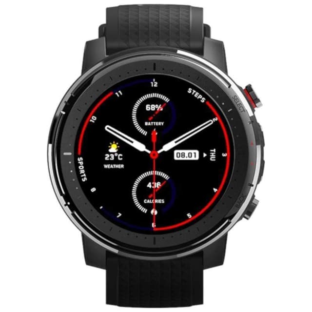 ساعة شاومي الرياضية الذكية Amazfit Stratos 3 – أسود