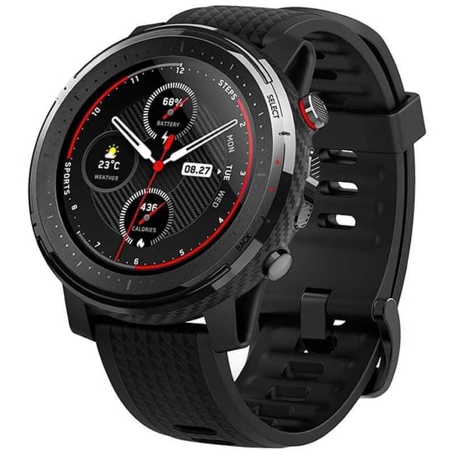 ساعة شاومي الرياضية الذكية Amazfit Stratos 3 – أسود