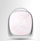 Xiaomi elfa magic box led light makeup organizer hd mirror cosmetic storage box protable creative beauty box detachable desktop organizer dropshipping showing date time temparature