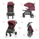 عربة لون خمري Kinderkraft GRANDE LX