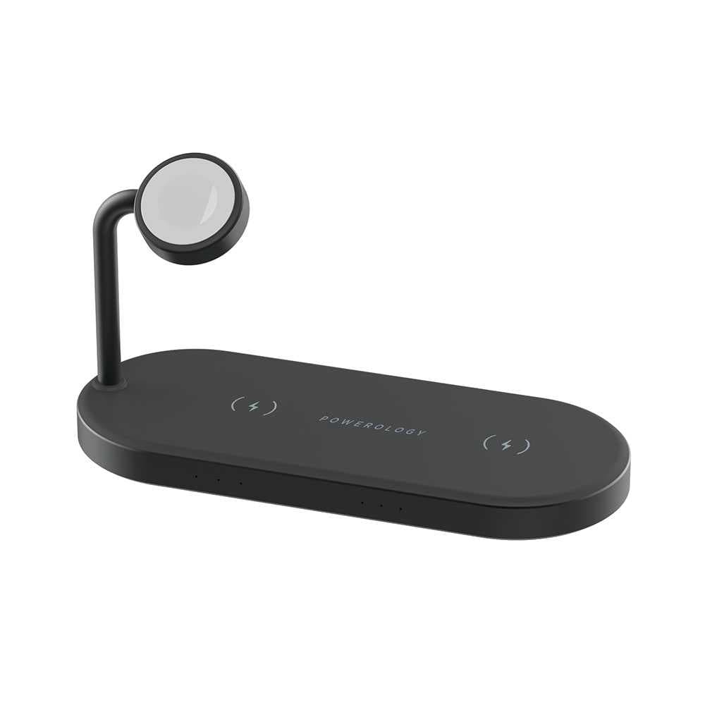 قاعدة شحن لاسلكي 4 في 1 بقدرة 60 واط بورلوجي Powerology 4 In 1 Charging Dock