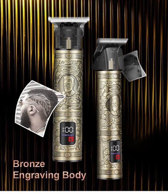 T-Shape Barber Hair Clipper Trimmer New Style Usb Recargeable LCD Screen Household Men Hair Cut Machine