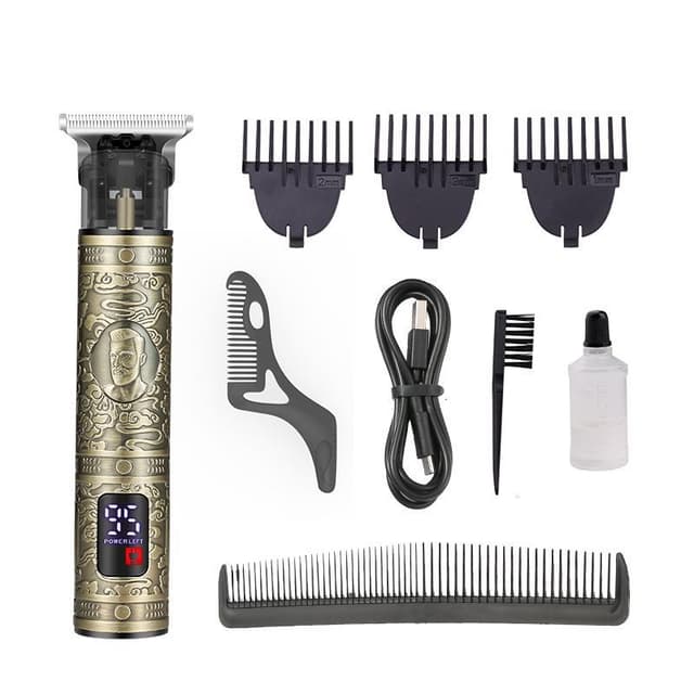 T-Shape Barber Hair Clipper Trimmer New Style Usb Recargeable LCD Screen Household Men Hair Cut Machine