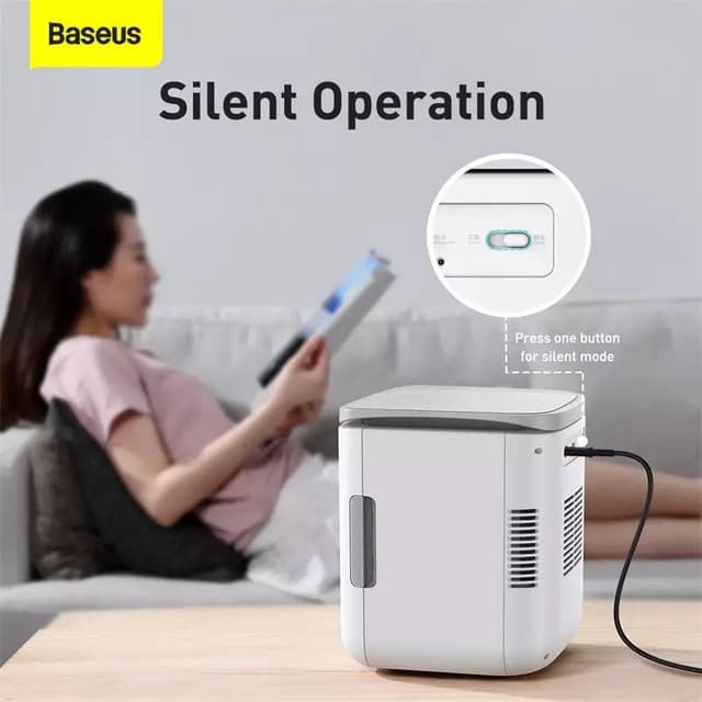 Baseus 6L Igloo Mini Beauty Fridge For Students Cooler And Warmer Refrigerator Home Use Ice Box Summer Mask
