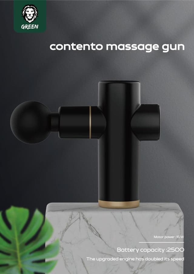 Green Lion Green Contento Portable Massage Gun 2500mAh