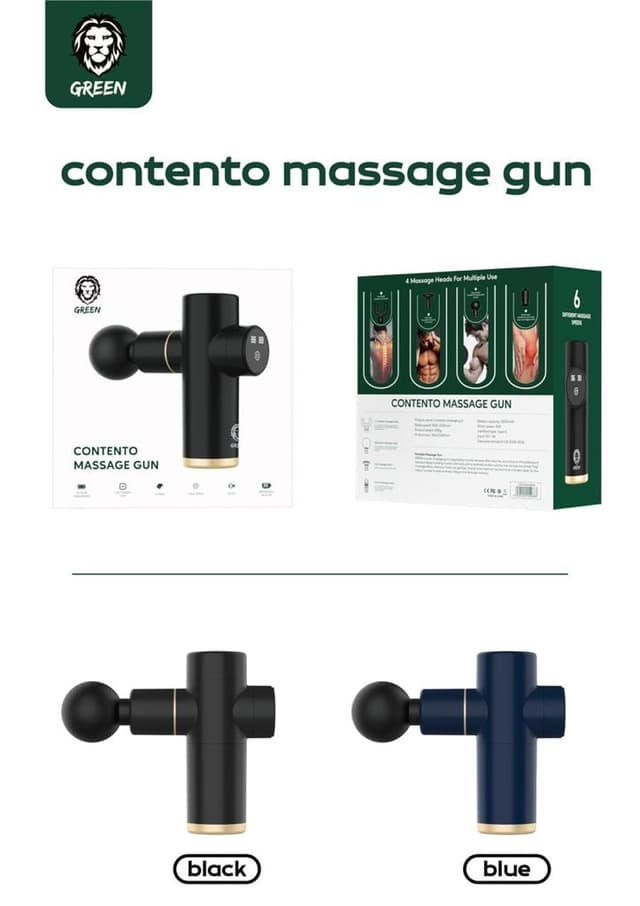 Green Lion Green Contento Portable Massage Gun 2500mAh