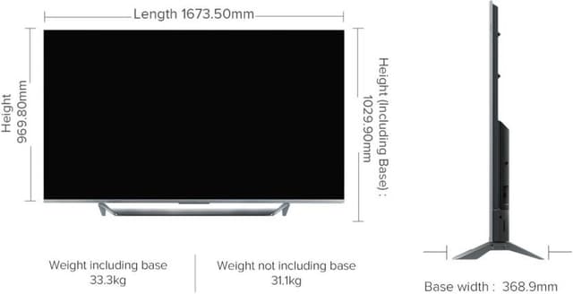 تلفزيون شاومي 75 بوصة 4 كي Mi TV Q1 75