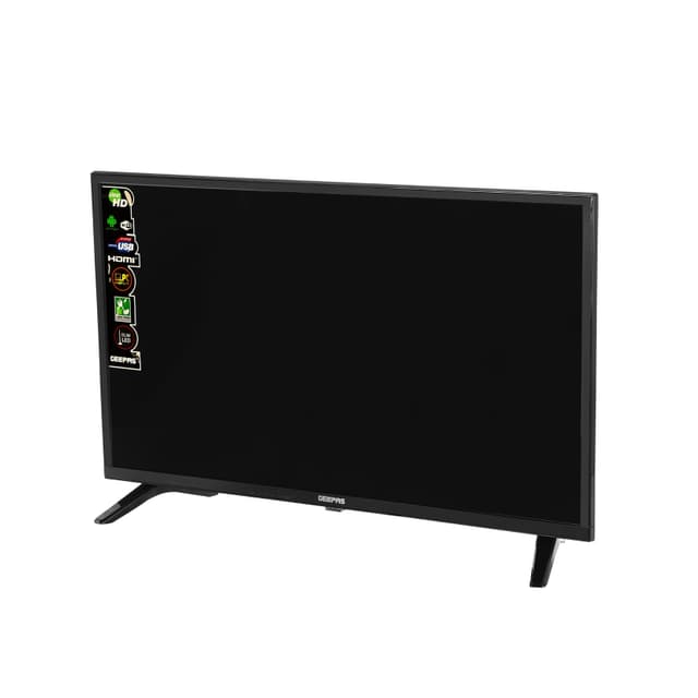 Geepas 32" LED TV - Slim Led, 2 HDMI & 2 Hi-High USB Ports Card Slot - Full HD Perfectly Clear Panel wide View Angle - 1 Year Warranty
