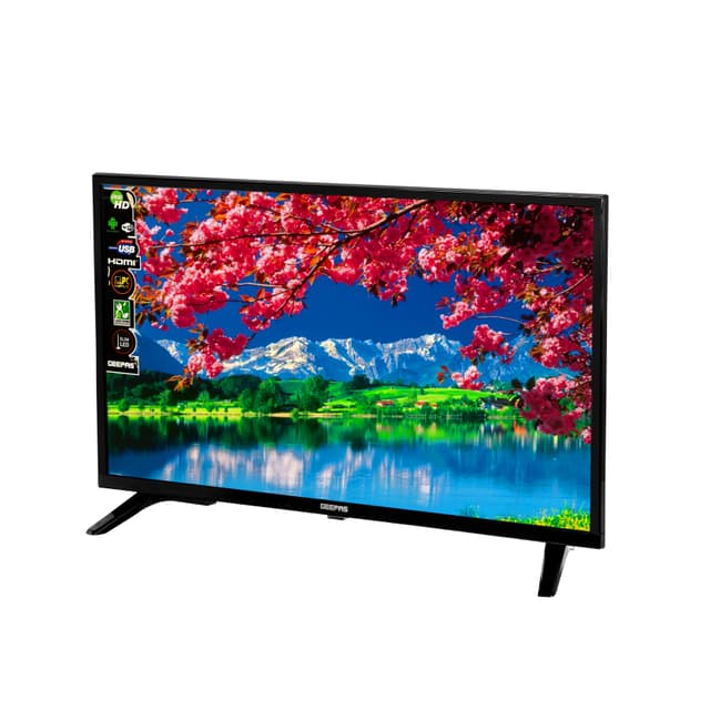 Geepas 32" LED TV - Slim Led, 2 HDMI & 2 Hi-High USB Ports Card Slot - Full HD Perfectly Clear Panel wide View Angle - 1 Year Warranty