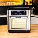 Geepas Compact Powerful 1500W 9 In 1 Air Fryer Oven with 10L Capacity & 9 Preset Functions GAF37518
