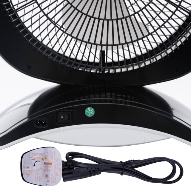 Geepas GF969-OR 14'' Rechargeable Fan - Personal Portable Fan with 20Pcs Bright LED Light & 3-Speed Electric USB Travel Fan for Office, Home and Travel Use