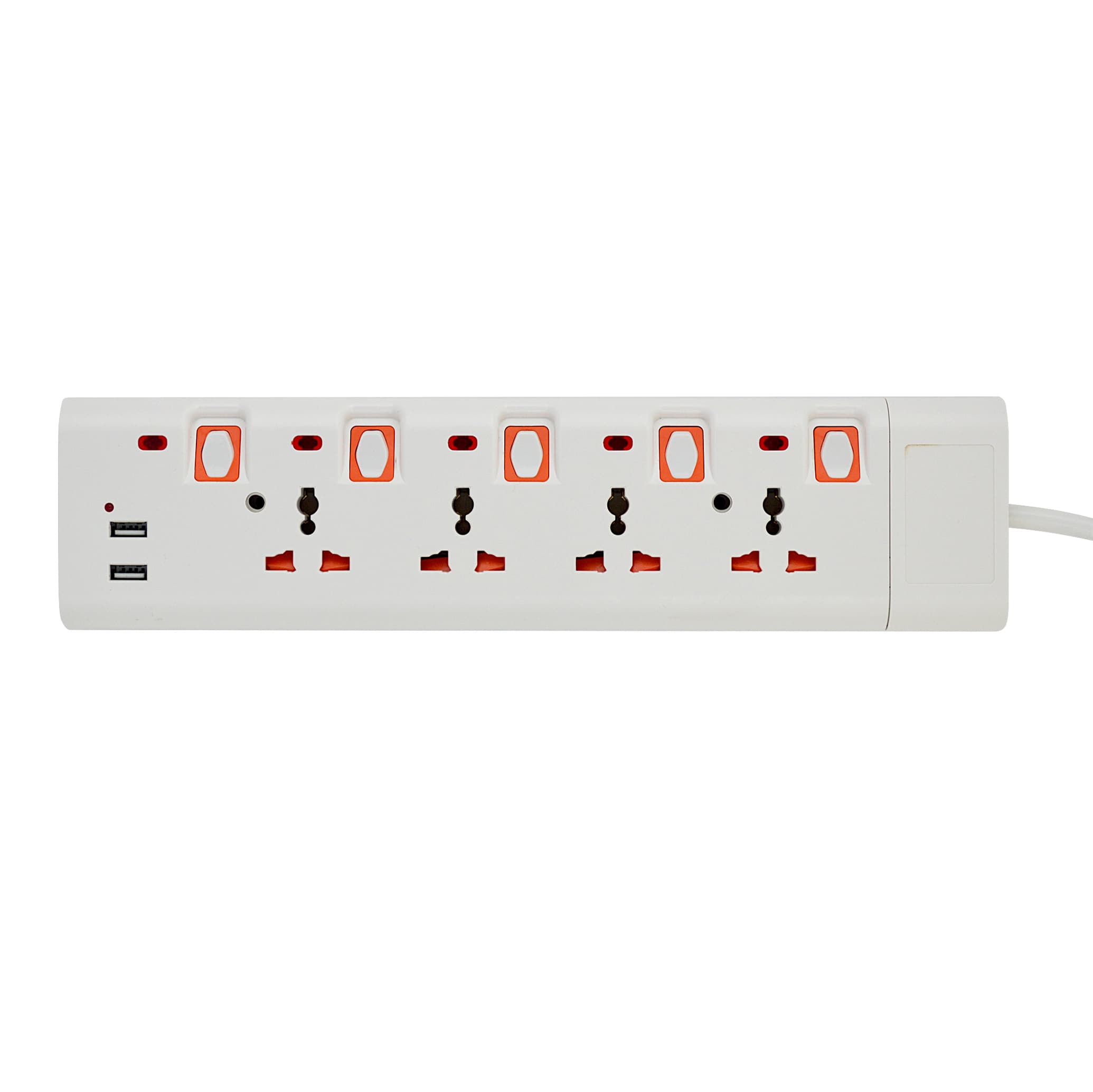 Geepas 4 Way Extension Board with USB, 3m