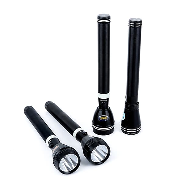 Geepas 4 Pcs Rechargeable LED Torch 242MM GFL4639