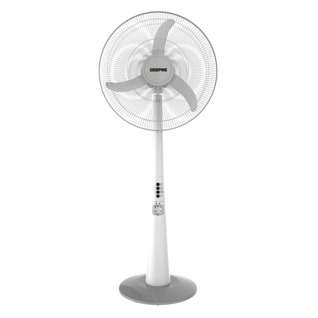 Geepas Rechargeable Oscillating Fan With Led Lights