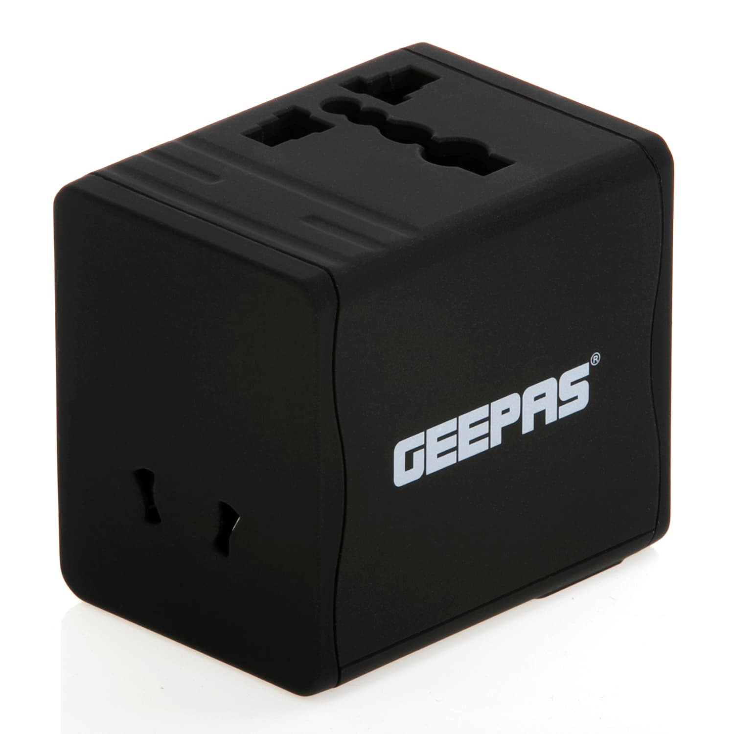 Geepas GA58023UK Universal Adapter For Smartphones, Cameras And More - Works In More Than 150 Countries, Has A 5V, 2.1A Output - 2 Years Warranty