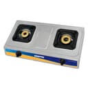 Geepas 2-Gas Burner Stove - Stainless Steel Stove Cooktop, Auto Ignition, Outdoor Grill, Camping Stoves- Ideal for Indoor & Outdoor Use