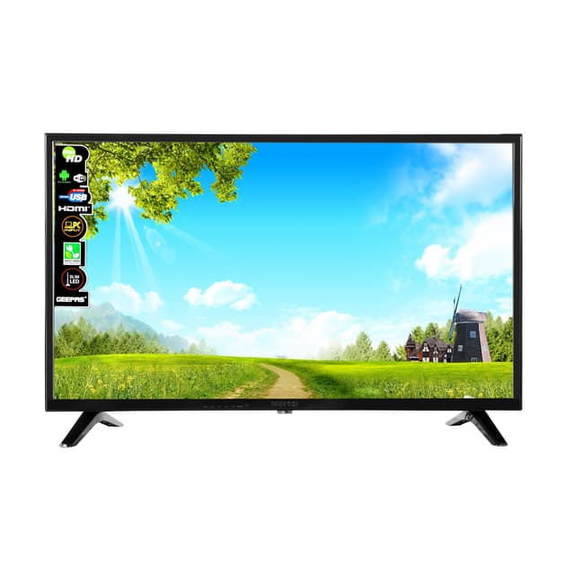 Geepas 32" LED TV - Slim Led, 2 HDMI & 2 Hi-High USB Ports Card Slot - Full HD Perfectly Clear Panel wide View Angle - 1 Year Warranty