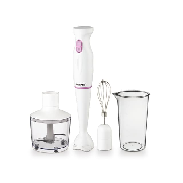 خلاط جيباس 3 في 1 200 واط بسرعتين Geepas 2 Speed 200W Hand Blender