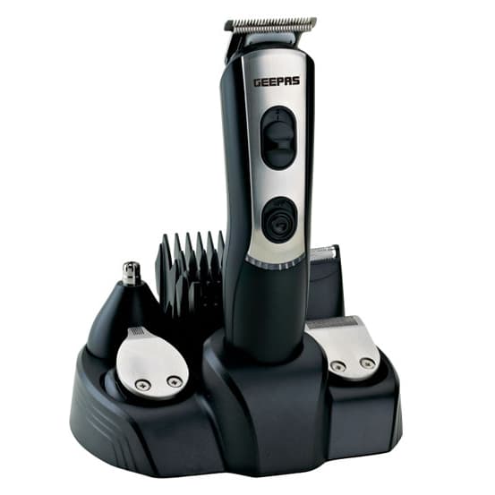 Geepas 9 in 1 Rechargeable Trimmer Set - 2 x 600mAh NI-CD Batteries