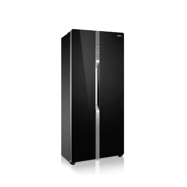ثلاجة بابين بسعة 550 لتر تحكم إلكتروني تبريد سريع جيباس Geepas Electronic Control Fast Cooling 550 l Side By Door Refrigerator