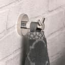 Geepas GSW61039 Double Hook Wall / Wall / Door Hanger Made of Durable Stainless Steel and Rust-Resistant Chrome Finish, 8-Kgs Load Bearing Capacity