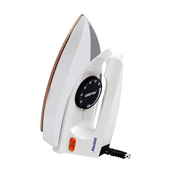 مكواة للملابس Geepas 1200W Automatic Dry Iron - 60 Micron Teflon Sole Plated