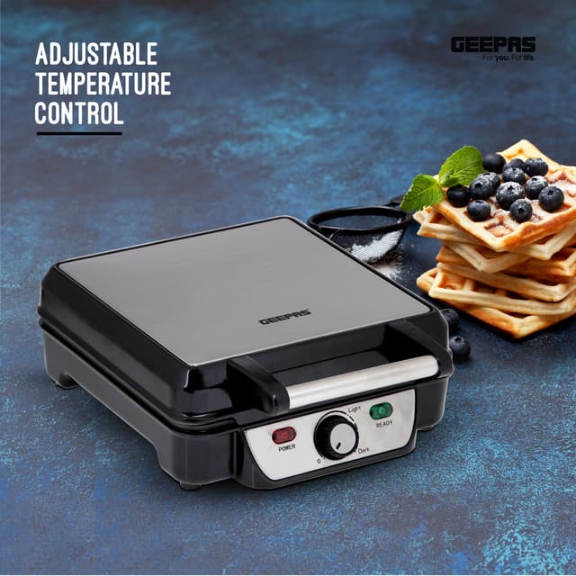 جهاز وافل بقوة 1100 واط  Waffle Maker - Geepas