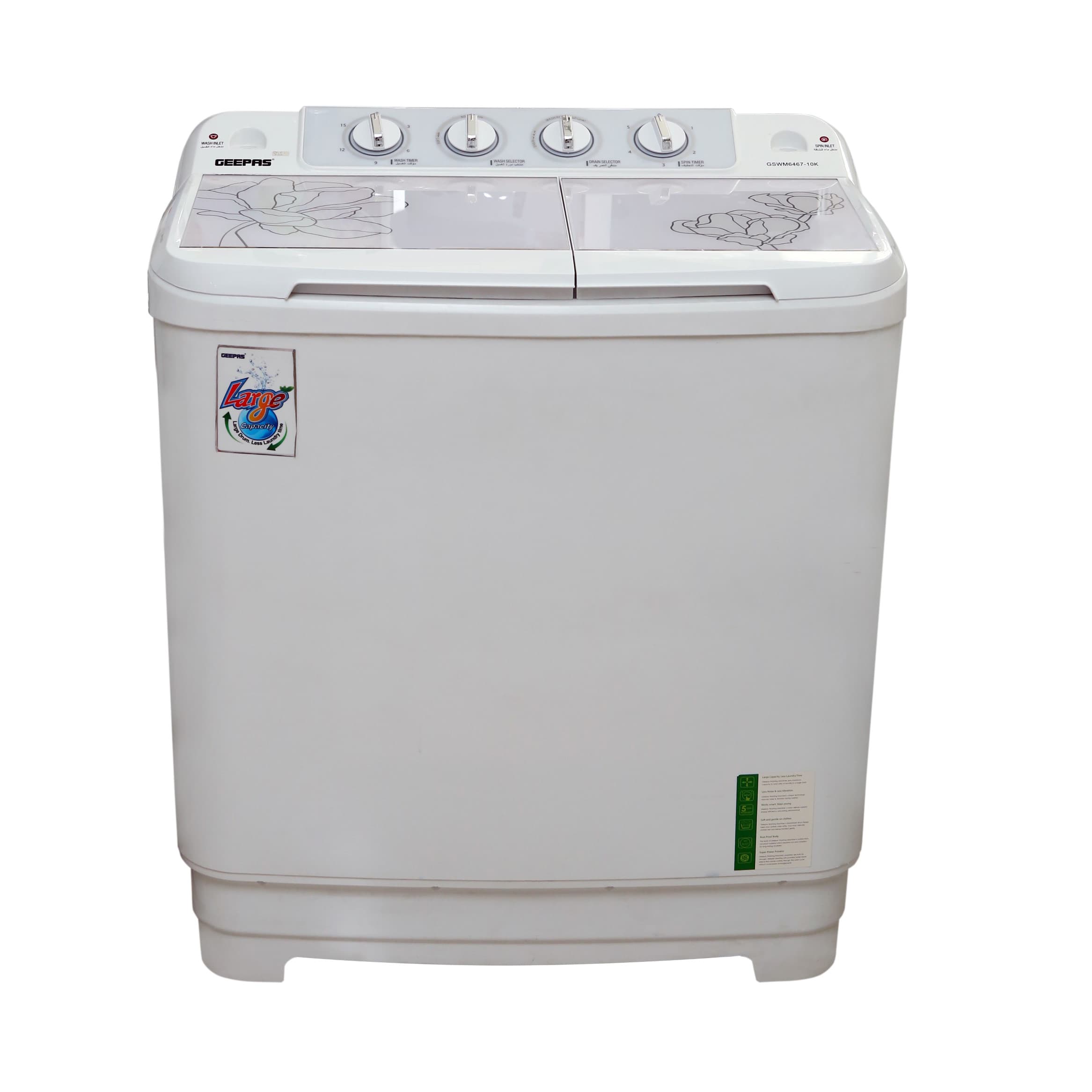 Geepas Semi-Automatic Washing Machine GSWM6467