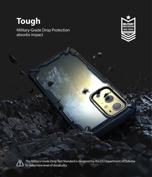 كفر حماية للموبايل  Ringke Case Compatible with OnePlus 9 Pro  - Black